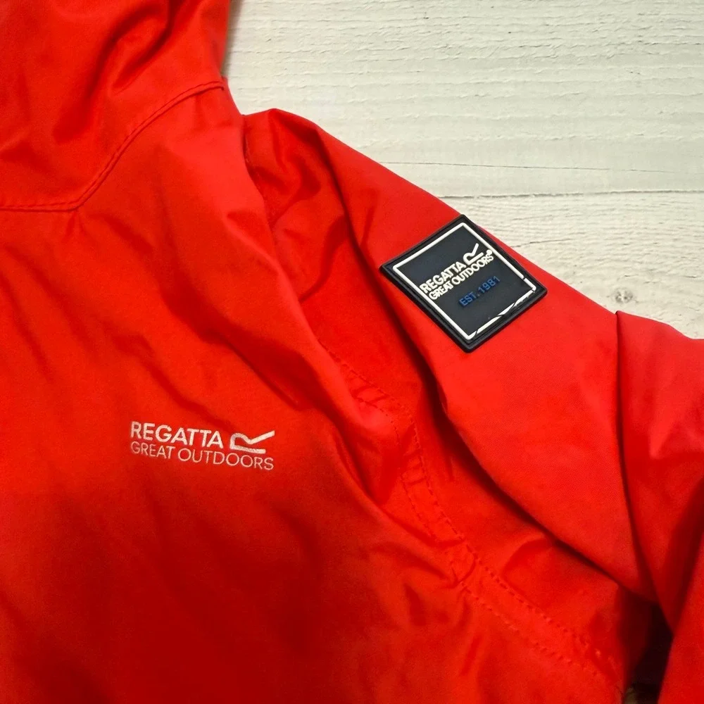 Regatta Great Outdoors kids red navy rain waterproof jacket 11/12‎